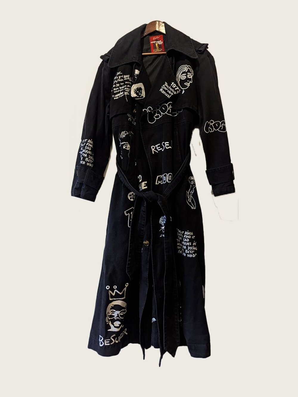 KIDSUPER - Embroidered trench coat - Sz S (fits oversized)